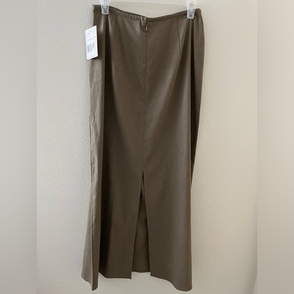 NWT ☀️Liz Claiborne Tan Conservative Office Career Maxi Skirt 8 - Picture 3 of 7
